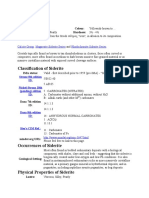 Classification of Siderite