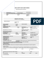 Material Safety Data Sheet (MSDS) : Extremely Unpleasant Odour