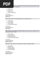 Entrepreneurship MCQ Set