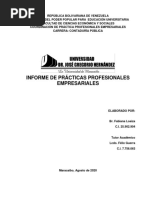 Informe de Prácticas Profesionales Empresariales