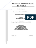 Tarea 2.1. Concepto e Importancia - Indicadores de Medición