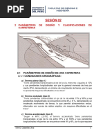 Caminos - Sesion 02 - Parametros de Diseño y Clasificacion de Carreteras