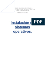 Instalación de Sistemas Operativos.