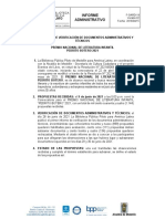 Informe Final de Verificación Dctos Adtivos y Técnicos