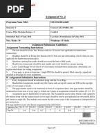 Assignment No. 2: Assignment Submission Guidelines: Assignment Formatting Instructions