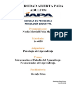 Tarea 1. Psicología Del Aprendizaje