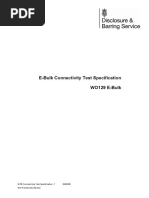 E-Bulk Connectivity Test Specification WO129 E-Bulk