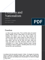 Freedom and Nationalism