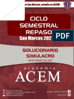 Solucionario Simulacro Semestral - Repaso 28-03-2021 Acem