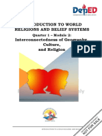 Interconnectedness of Geography, Culture, and Religion: Quarter 1 - Module 2