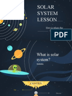 Solar System Lesson: Here Is Where The Lesson Begins