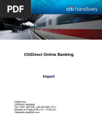 CitiDirect Online Banking Bank Handlowy W Warszawie S.A.