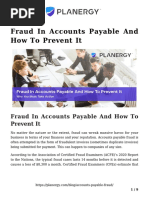 Fraud in Accounts Payable and How To Prevent It