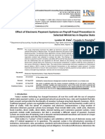 Effect of Electronic Payment System