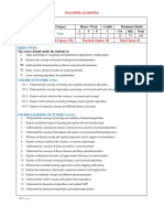 Machine Lerning Syllabus Final