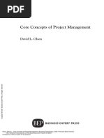 Core Concepts of Project Management: David L. Olson