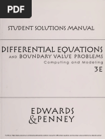 Student Solutions Manual: Boundary Value Problems