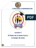 3 Clases de Discipulado - El Poder de La Santa Cena y La Sangre de Jesus