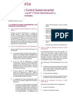 El Sistema de Control Gubernamental: en El Marco de La Ley #1178 de Administración y Control Gubernamentales