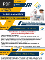 Química Analítica Clase 13 Uct 2021 - Gravi de Comb T