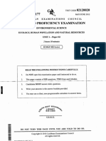 CAPE Env. Science 2012 U1 P2