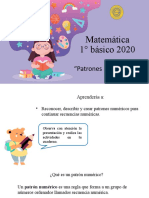 1° 6 MATEMÁTICA PPT - Patrones Numéricos