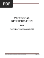 Technical Specification: FOR Cast-In-Place Concrete