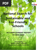 Eco-Friendly Accomplishment Report 2019-2020