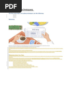 Reading Techniques: The Four Main Types of Reading Techniques Are The Following