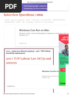 300+ Top Labour Law Mcqs and Answers: Windows Can Run On Mac