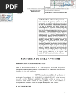 Anulación de Sentencia de Gerald Oropeza