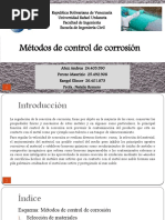 Métodos de Control de Corrosión