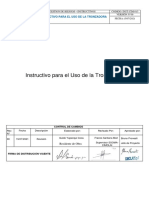 INST-CIM-013 Instructivo para El Uso de Tronzadora