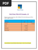 Tally Prime With GST Example - 01