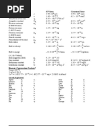 Physical Constants: N Z N Z