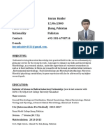 Imran Haider CV