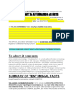 AAOD Affiant Affidavit of Denial Versus Instrument Claim