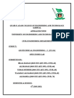 Open Ended Lab For Soil Mechanics