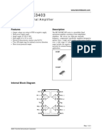 MC3303/MC3403: Quad Operational Amplifier