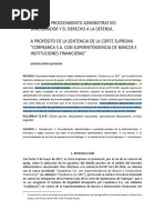 El Debido Proceso Administrativo y Derecho A La Defensa