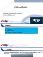 Technical Data of Tailrace Channel