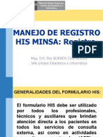 Presentacion HIS MINSA CEP Registro HIS