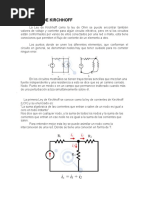 Leyes de Kirchhoff y Ley de Ohm