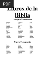 Libros de La Biblia