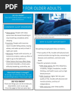 Sleep and Elderly Brochure