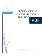 EL SERVICIO DE INFORMACIÓN TURÍSTICA Apunte