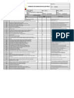 Formato Inspección Electrica - Lista de Chequeo