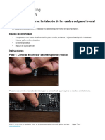 2.1.5.6 Lab F - Install Adapter Cards Prueba Instalación de Los Cables Del Panel Frontal
