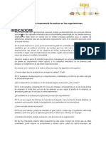 Evidencia La Importancia de Evaluar en Las Organizaciones