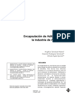 Encapsulación de Aditivos para La Industria de Alimentos